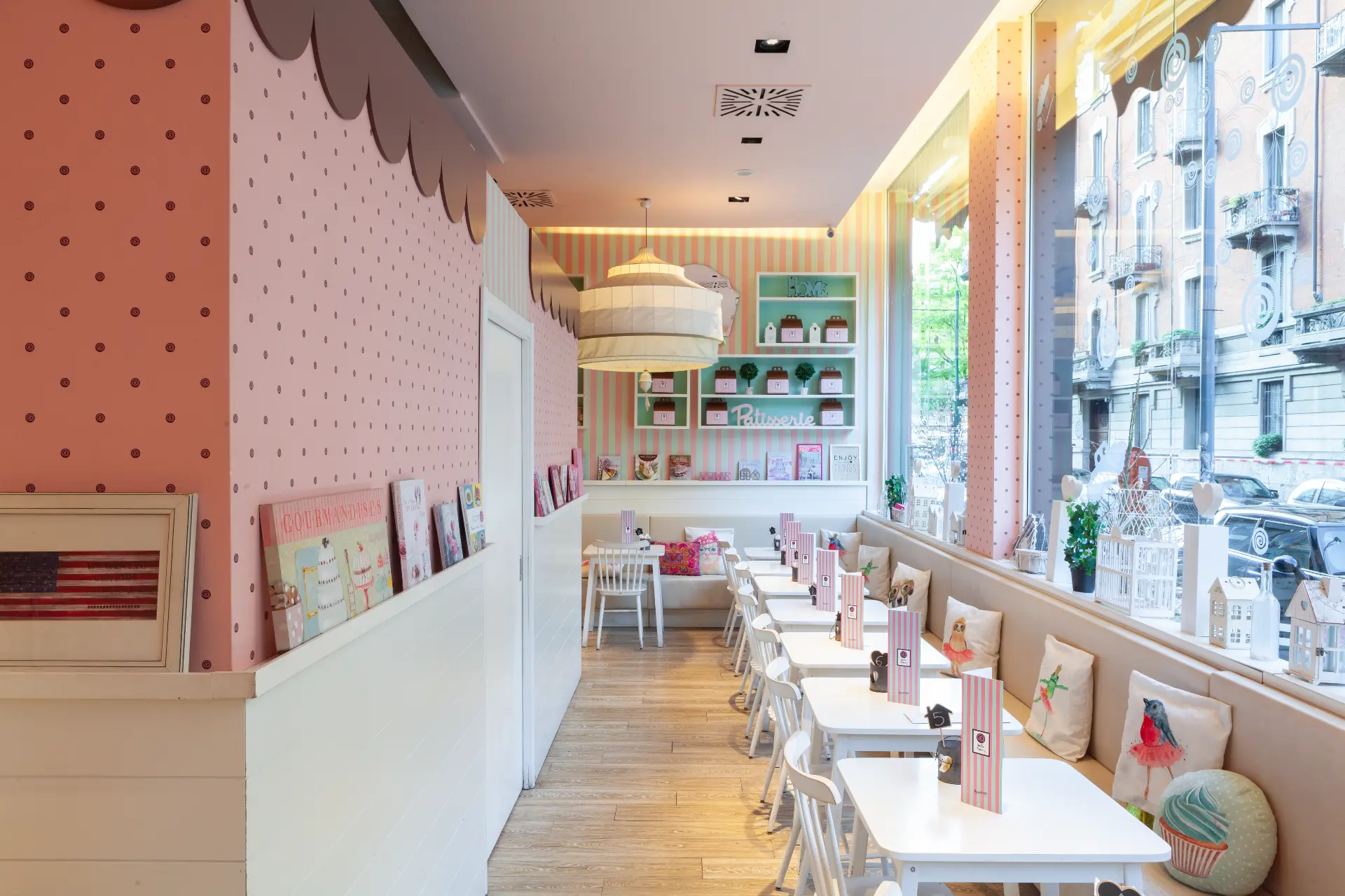 Cipria Milano seating area